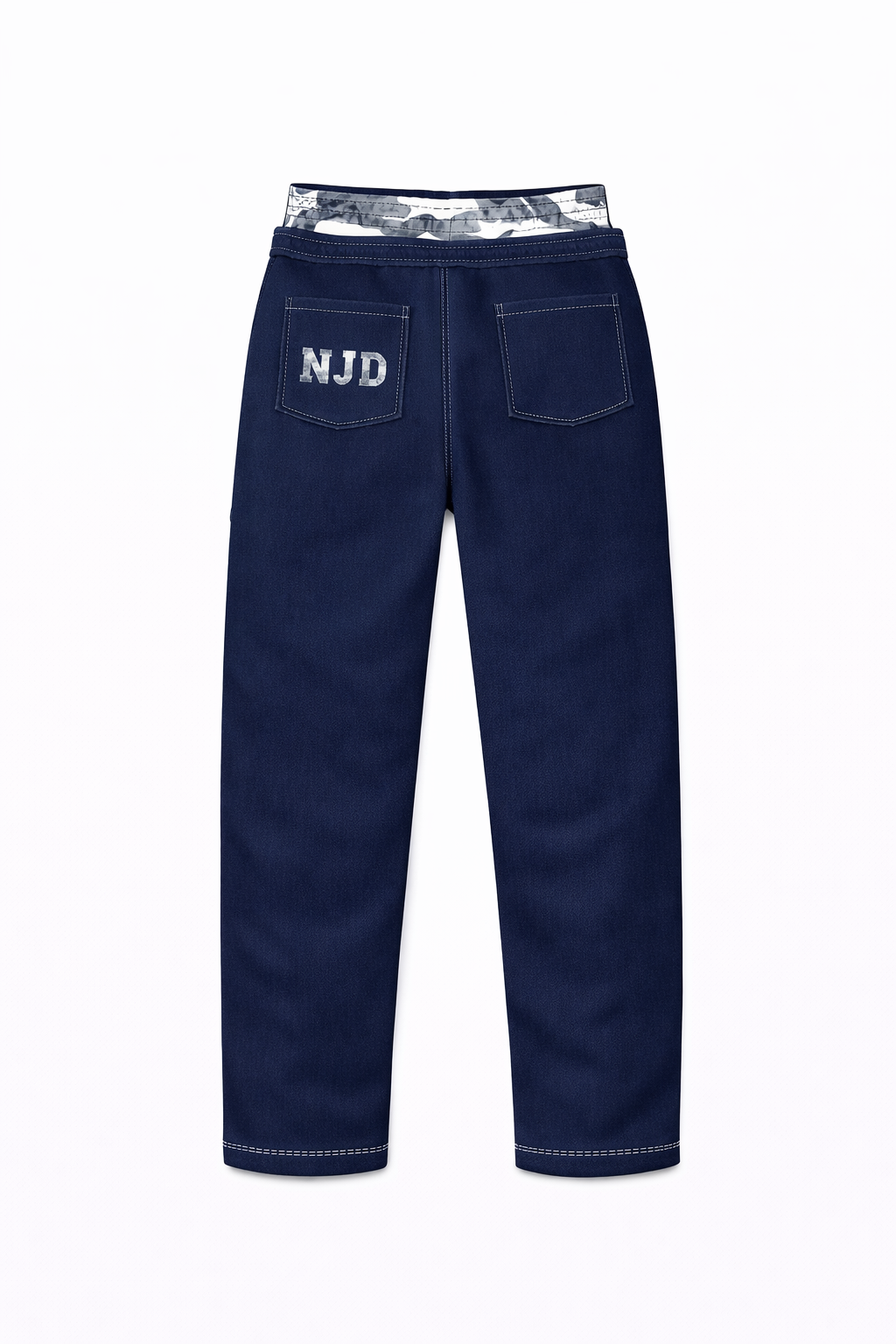 Camo Dubble Waisted - Navy Blue